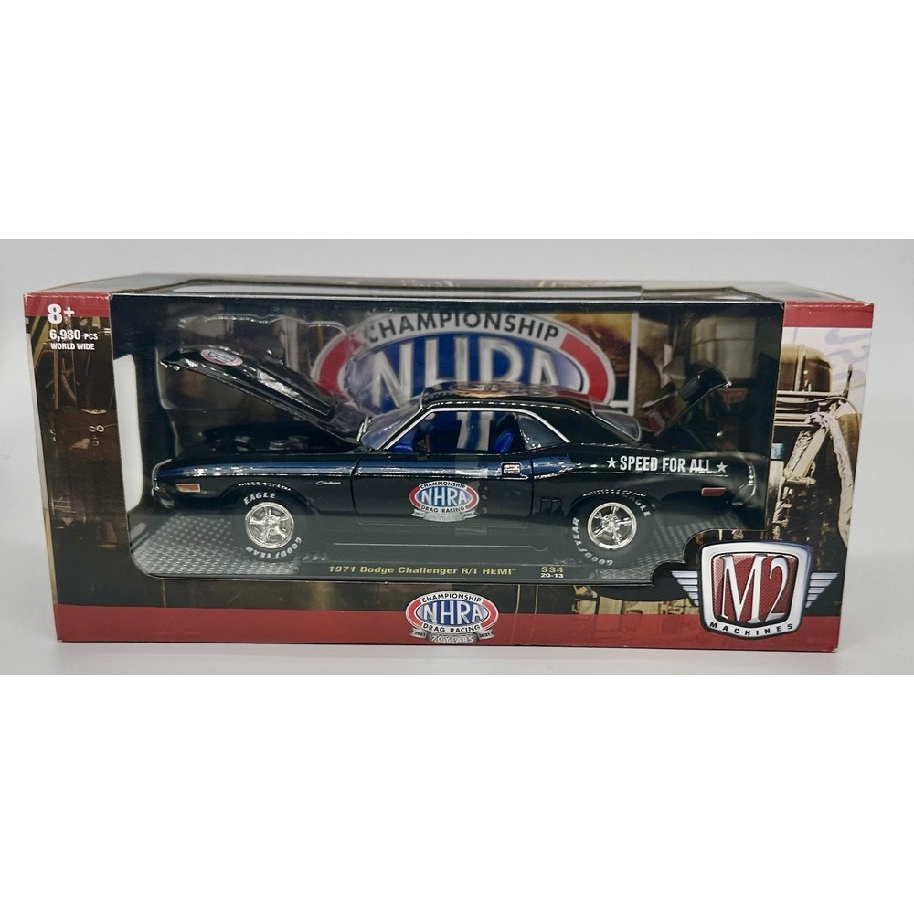 M2 Machines NHRA 1971 Dodge Challenger R/T HEMI 1:24 Diecast S34 20-15 NEW